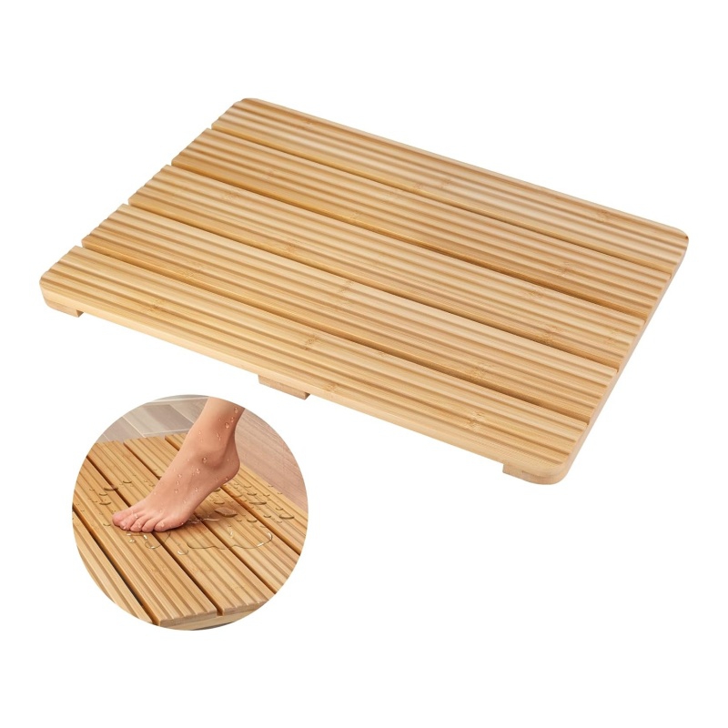 Bamboo bathroom anti-slip mats make your home life more reassuring