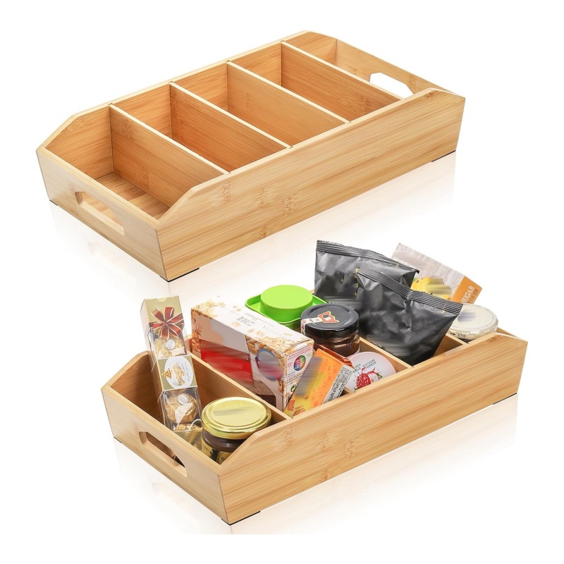 Bamboo storage baskets help you bid farewell to a messy home environment