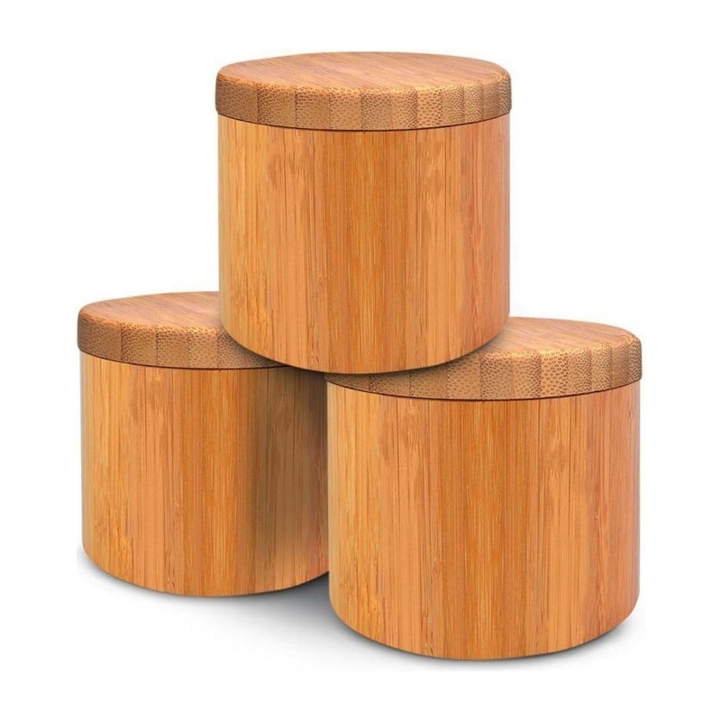 The edge design of the bamboo seasoning jar shows great care