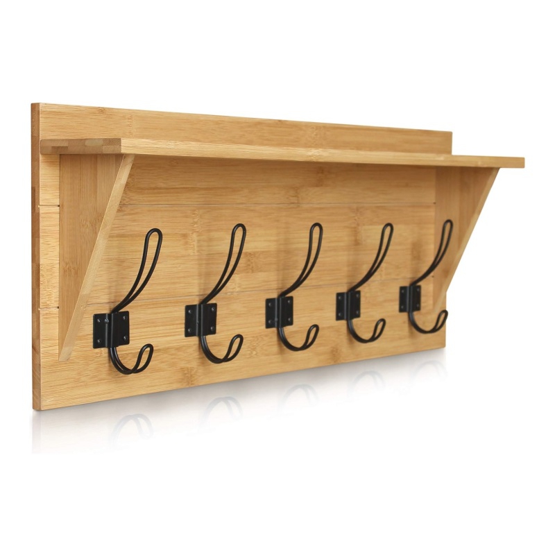 Mini bamboo wall rack not only accepts small things but also can be used as decoration