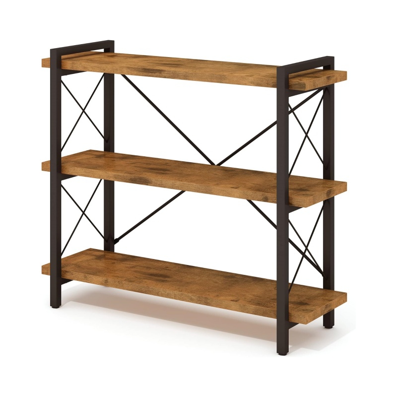 High-quality wooden bookshelf enhances space and style