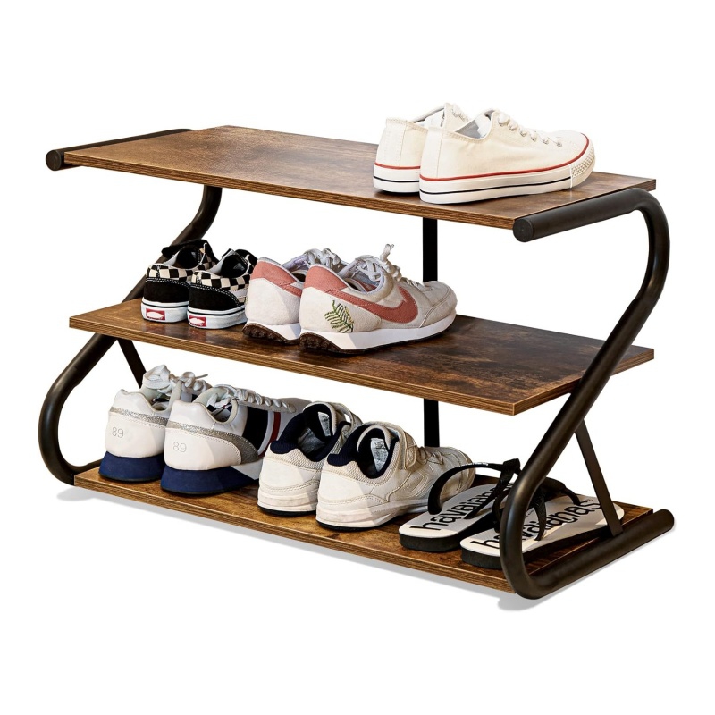 The widened design of the wooden shoe rack is the preferred choice for families with multiple members.