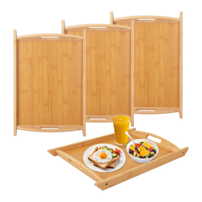 The big bamboo tray is an excellent tool for entertaining at home.