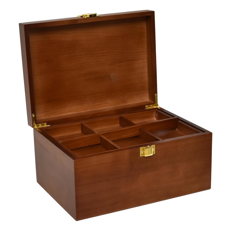 The wooden storage boxes that are essential for home use are both elegant and practical